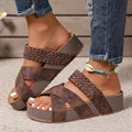Women's Orthopaedic Leather Sandals with Non-Slip Sole