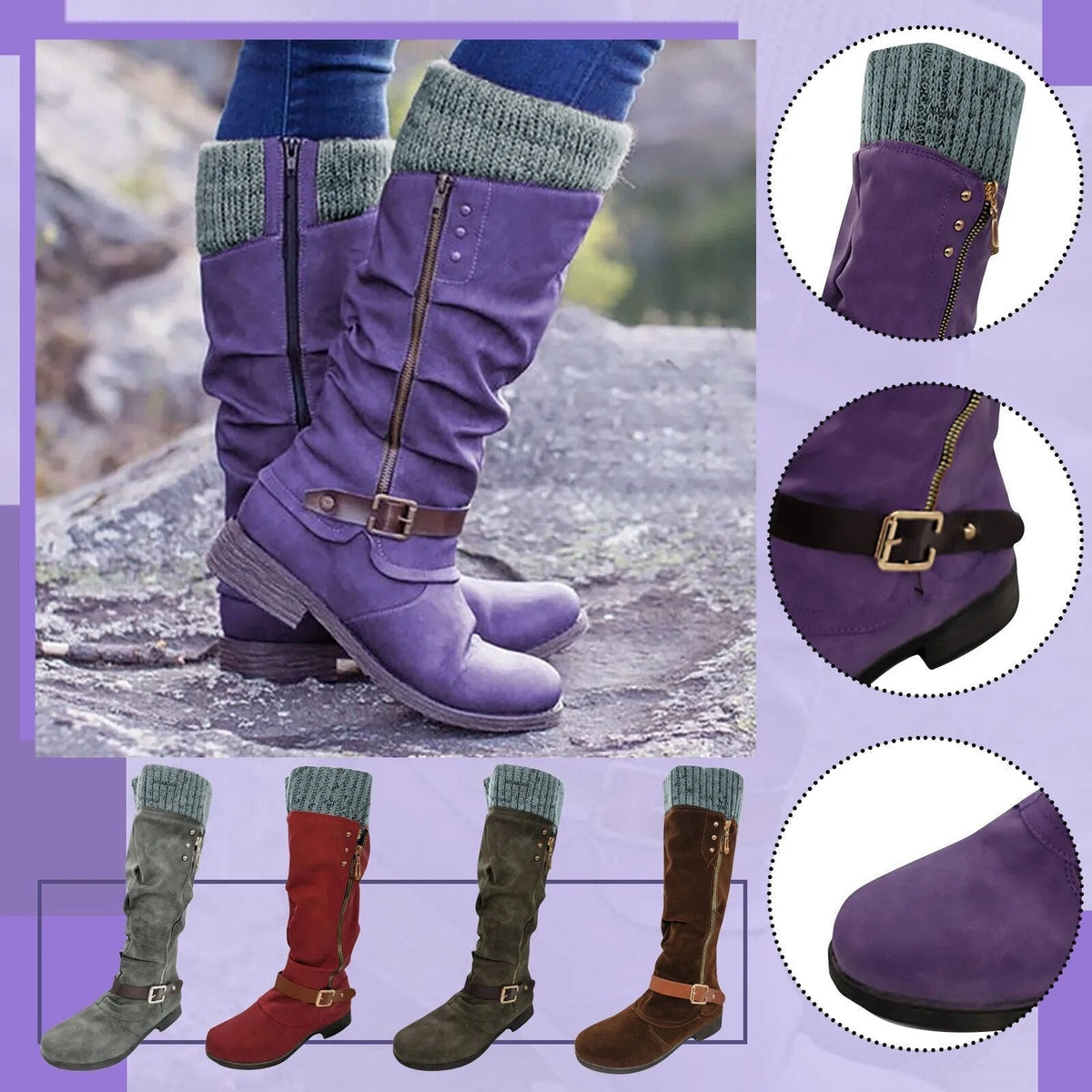 Women's Orthopedic Boots with Gel-Infused 4cm Sole