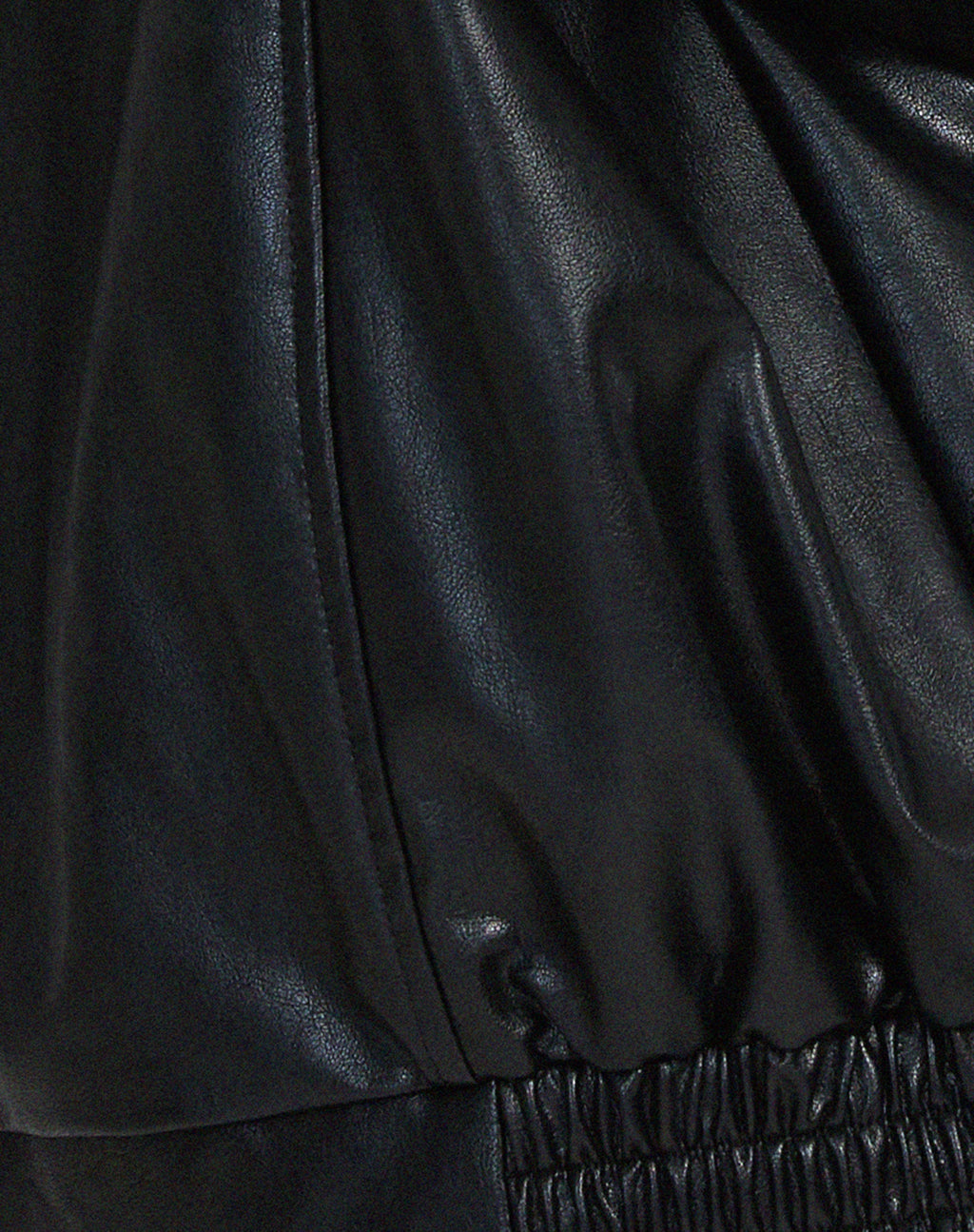 Women's Relaxed-Fit PU Leather Jacket for Casual Wear