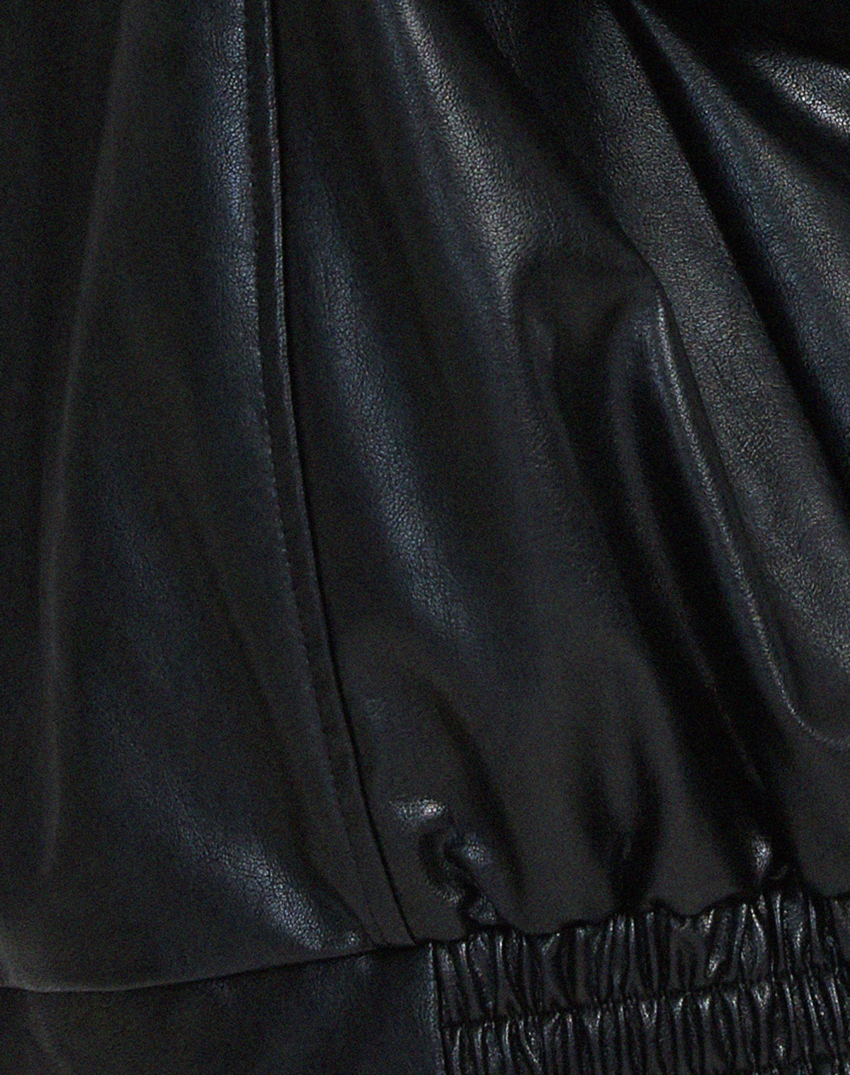 Women's Relaxed-Fit PU Leather Jacket for Casual Wear