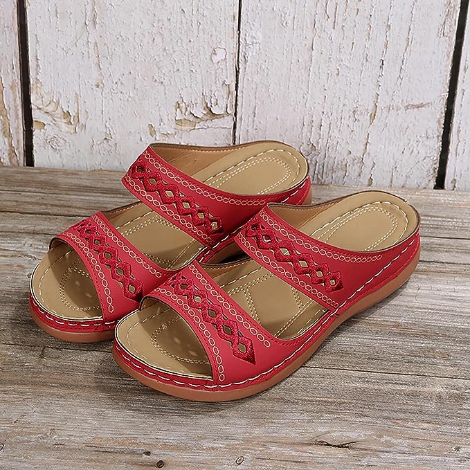 Women's Orthopaedic Sandals with Thick Cushioned Sole and Arch Support