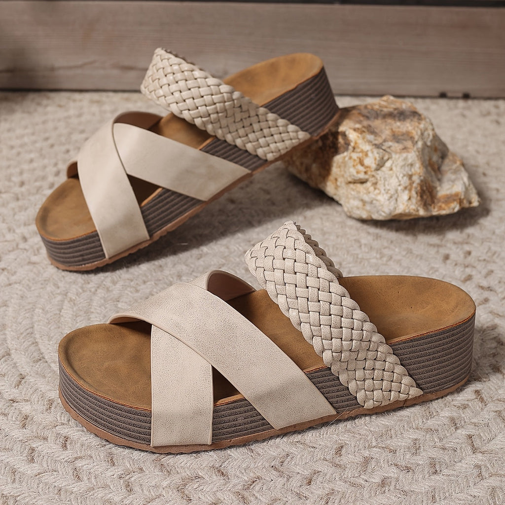 Women's Orthopaedic Leather Sandals with Non-Slip Sole