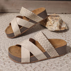 Women's Orthopaedic Leather Sandals with Non-Slip Sole