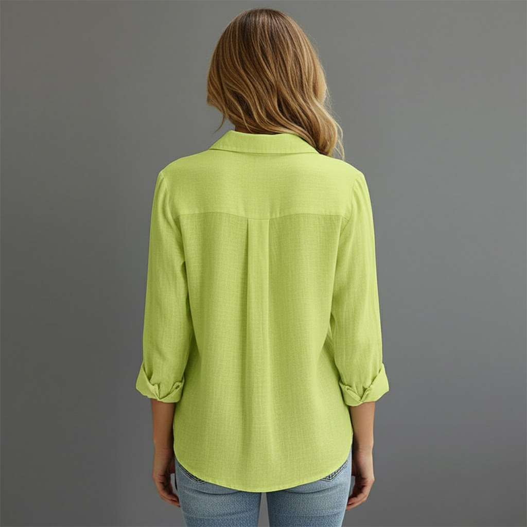 Women’s Button-Down Long Sleeve Blouse Shirt