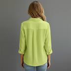 Women’s Button-Down Long Sleeve Blouse Shirt
