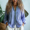 Women's Elegant Vintage-Look Blouse with Modern Cut