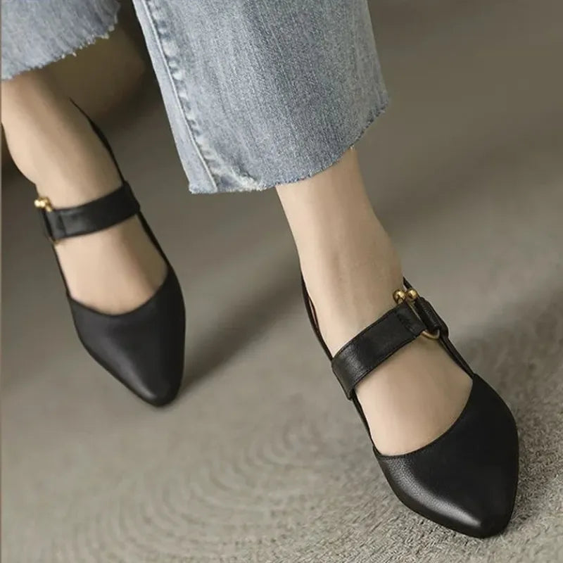 Women's Ergonomic Cushioned Heels with Extra Wide Heel