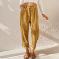 Women's High-Waist Corduroy Pants with Vintage-Inspired Fit