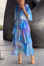 Women's Lightweight Chiffon Dress with Flowing Silhouette