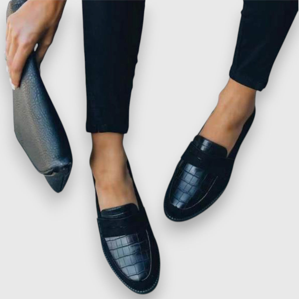 Women's Orthopedic Slip-On Loafers with Padded Insoles and Soft Lining