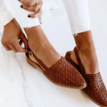 Women's Handcrafted Leather Slip-On Moccasins with Cushioned Insole