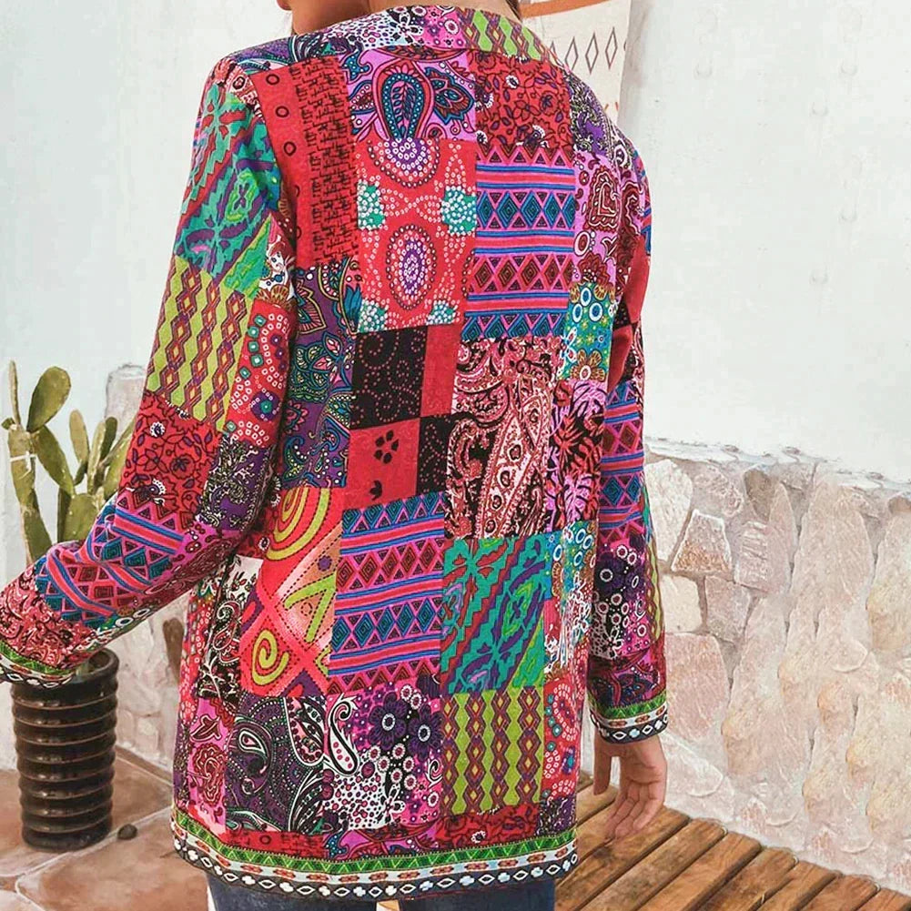 Women's Floral Print Lightweight Jacket, Plus Sizes Available
