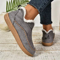 Women's Orthopedic Ankle Boots with Faux Fur Lining and Non-Slip Sole