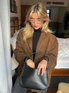 Women's Elegant Brown Jacket with Timeless Look