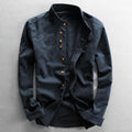 Men's Japanese-Style Shirt with Katana-Inspired Print