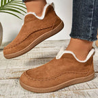 Women's Orthopedic Ankle Boots with Faux Fur Lining and Non-Slip Sole