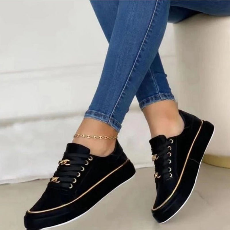 Women's Arch-Support Orthopedic Shoes with Anti-Slip Sole and 4 cm Heel