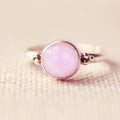Amora rozenkwarts ring 925 zilver