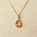 Aurelia citrien ketting van gold-plated 925 zilver