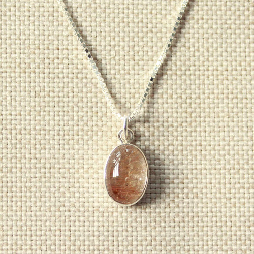 Aureon rutielkwarts ketting 925 zilver