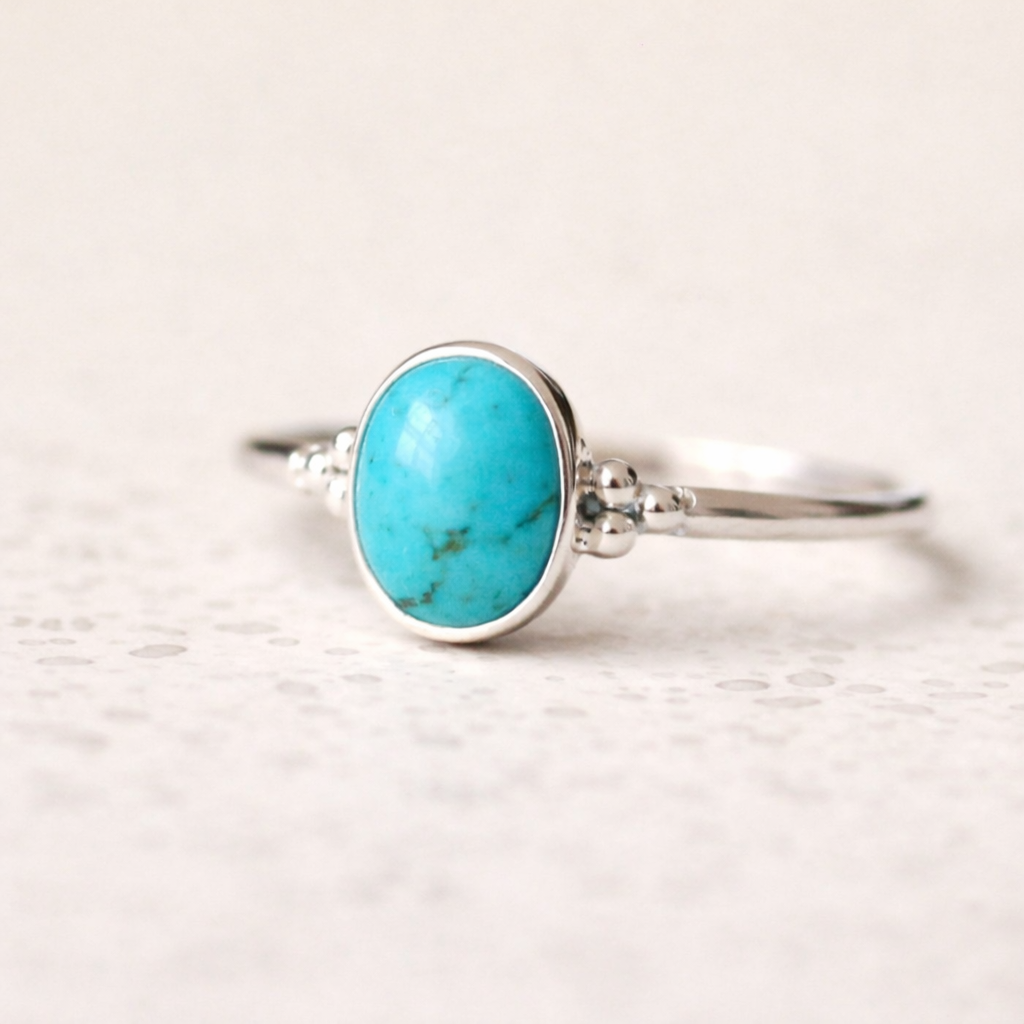Azura turkoois ring 925 zilver