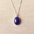 Azuris lapis lazuli ketting 925 zilver