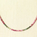 Chromia ruwe toermalijn ketting 925 zilver