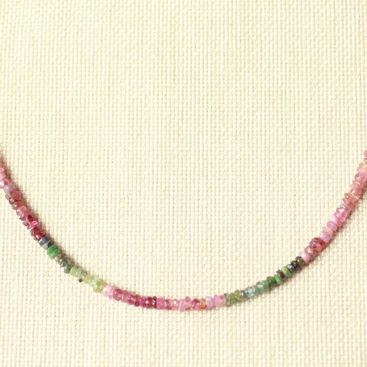 Chromia ruwe toermalijn ketting 925 zilver