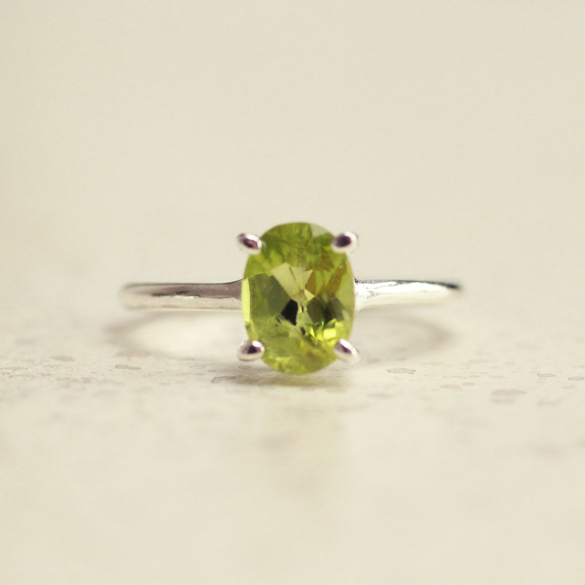 Eliora peridoot ring 925 zilver