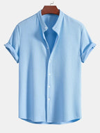Men's Breathable Cotton Shirt with Classic Design