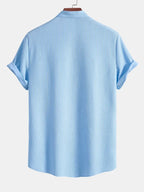 Men's Breathable Cotton Shirt with Classic Design