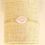 Liora rozenkwarts armband van 925 zilver gold plated