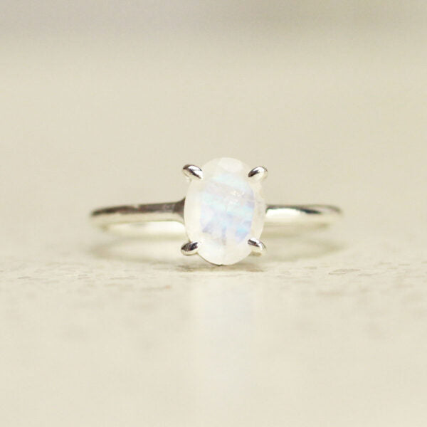 Lunara maansteen ring 925 zilver
