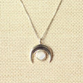Lunaris maansteen halve maan ketting 925 zilver