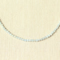 Marina aquamarijn ketting 925 zilver