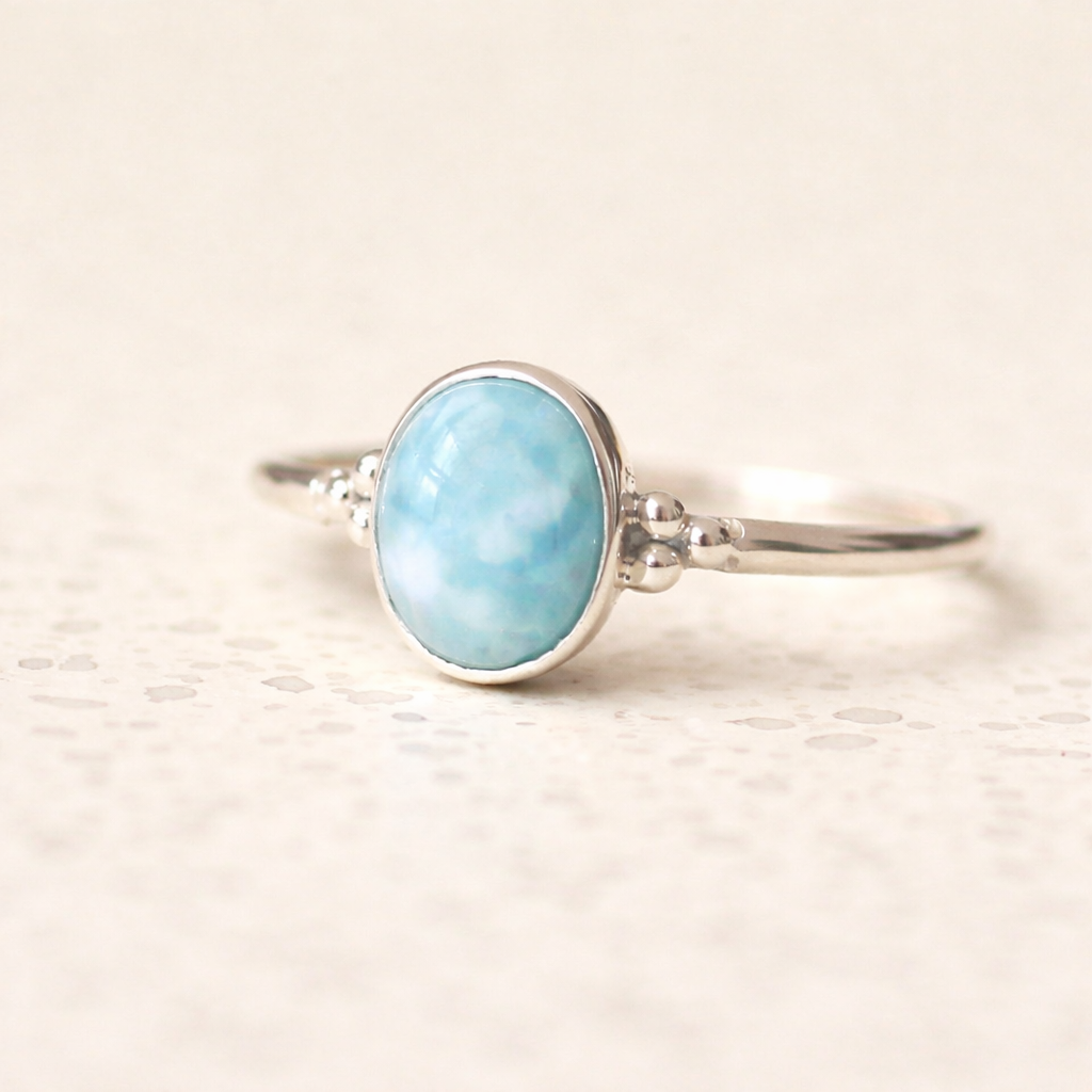 Maris larimar ring 925 zilver