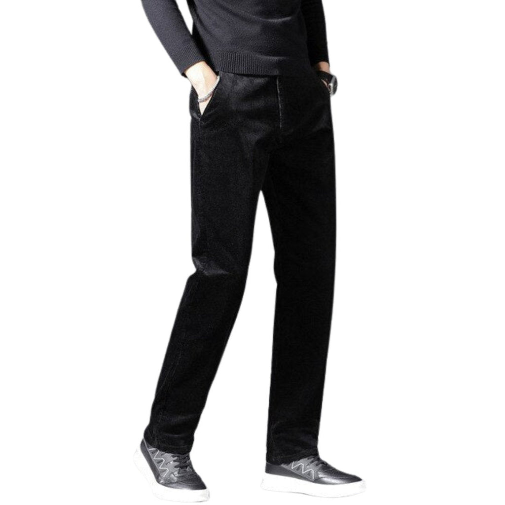 Men's Corduroy Trousers Medium Waist Straight Leg