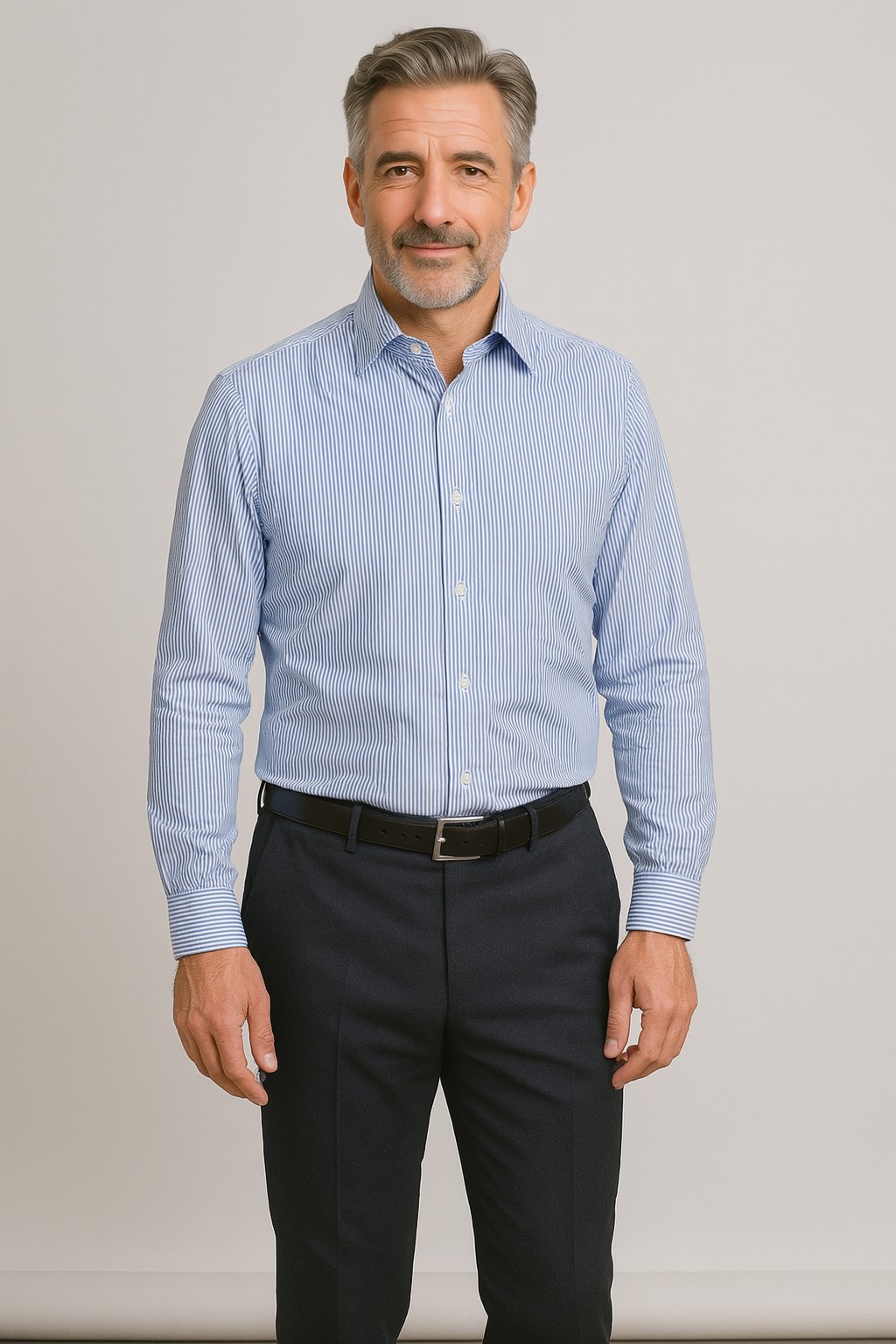 Men's Cotton Dress Shirt Long Sleeve Business Office
