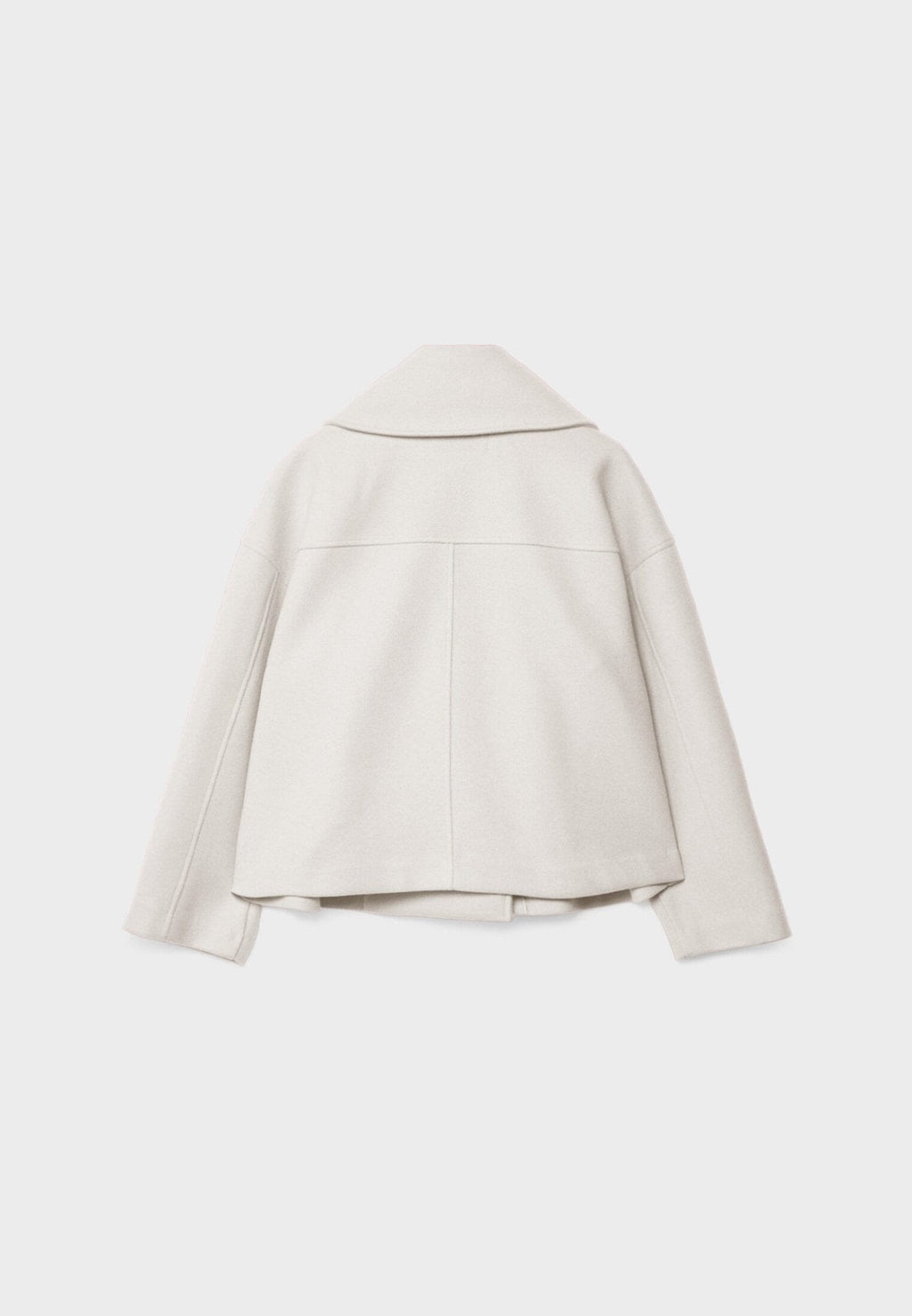 Women's Tailored Cropped Double-Breasted Jacket with Lapels
