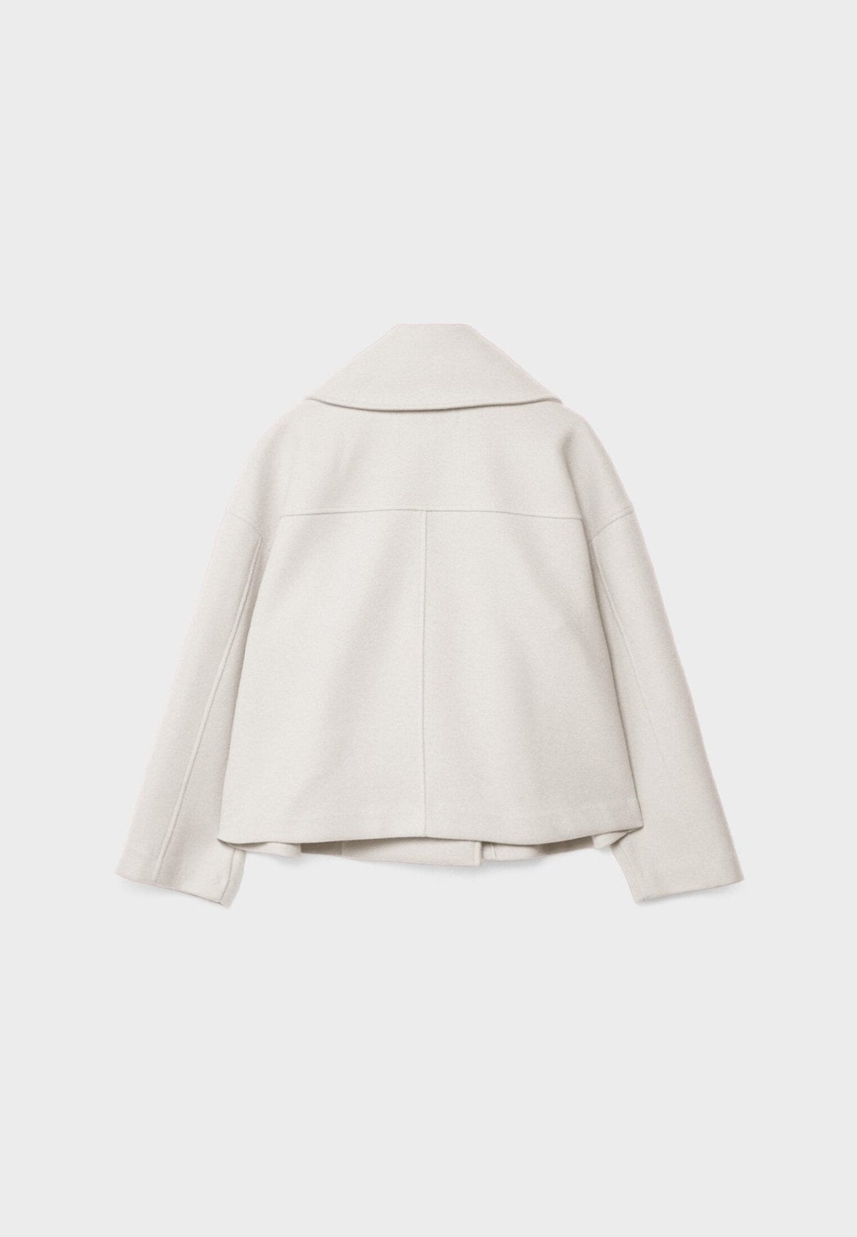 Women's Tailored Cropped Double-Breasted Jacket with Lapels