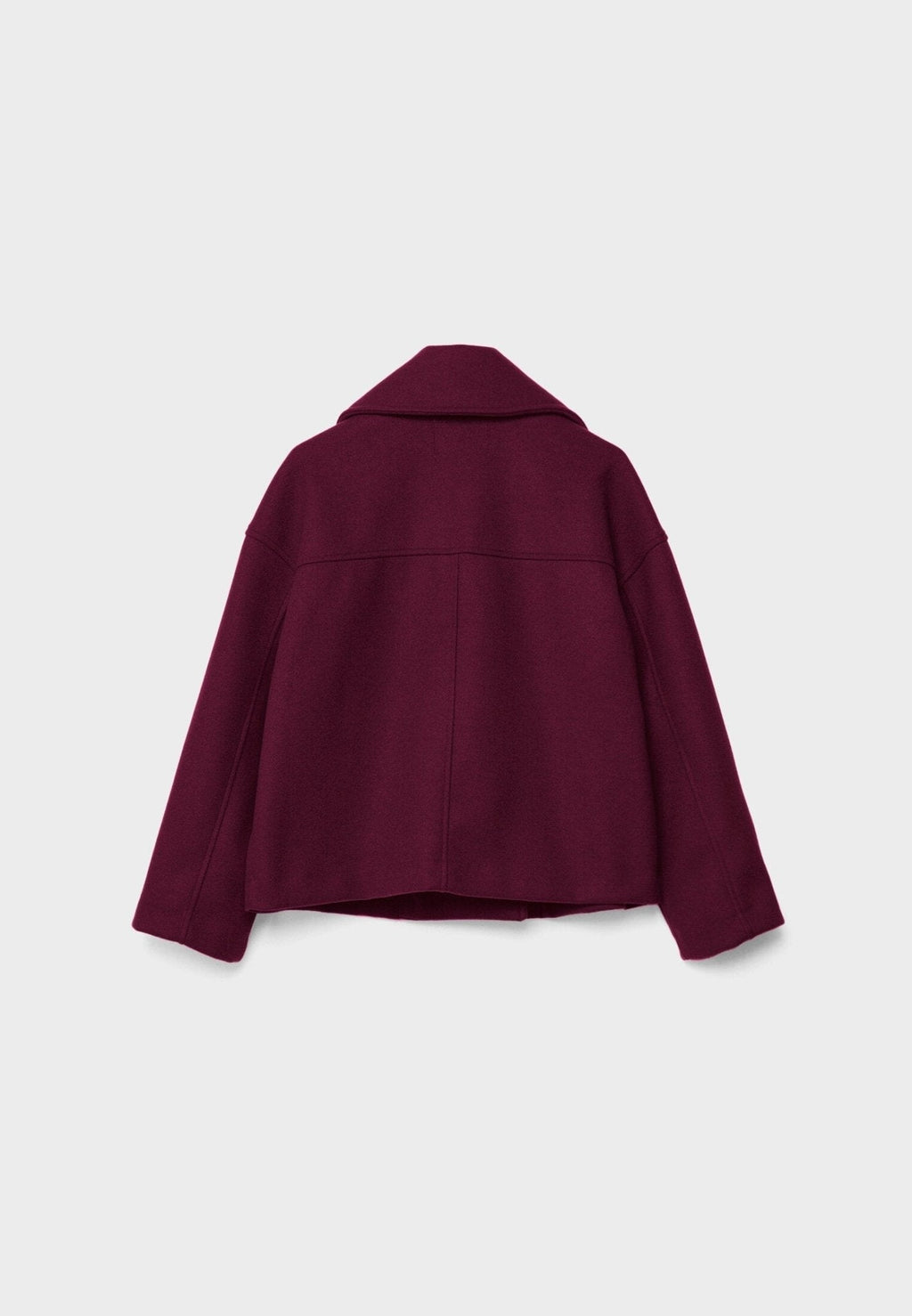 Women's Tailored Cropped Double-Breasted Jacket with Lapels