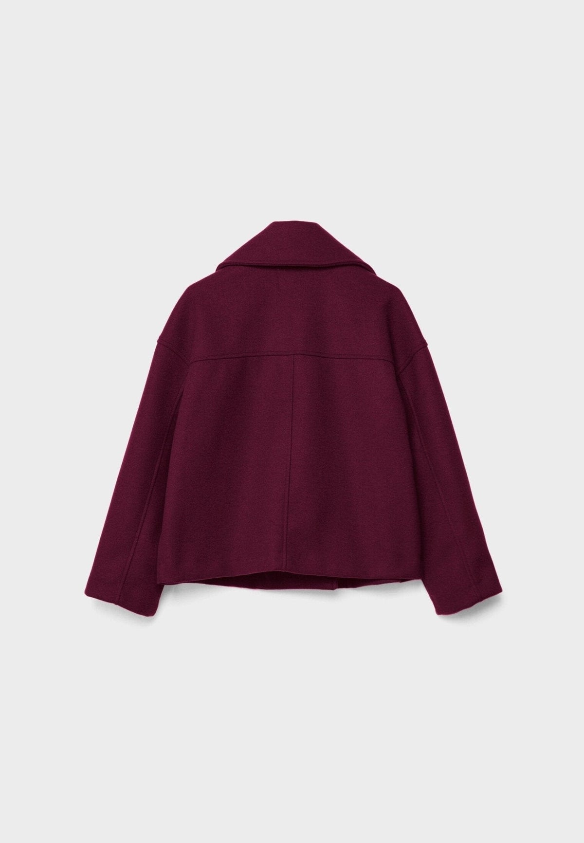 Women's Tailored Cropped Double-Breasted Jacket with Lapels