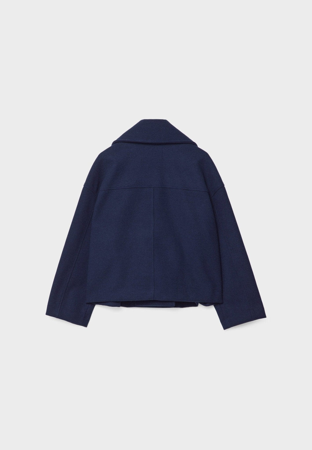 Women's Tailored Cropped Double-Breasted Jacket with Lapels