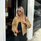 Women's City Chic Sequin Tweed Blazer Jacket