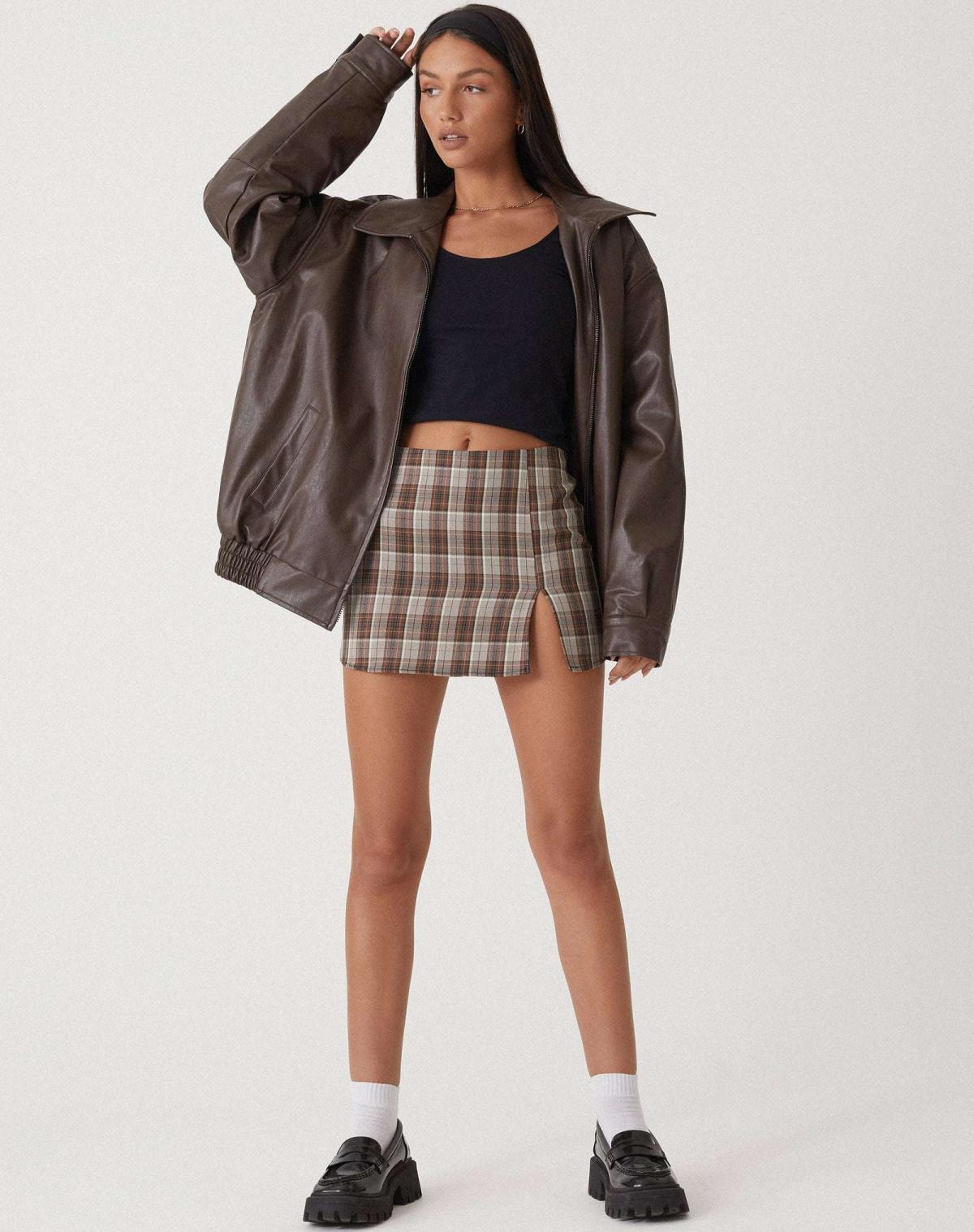 Women's Relaxed-Fit PU Leather Jacket for Casual Wear