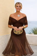 Women's Elegant V-Neck Chiffon Maxi Summer Dress