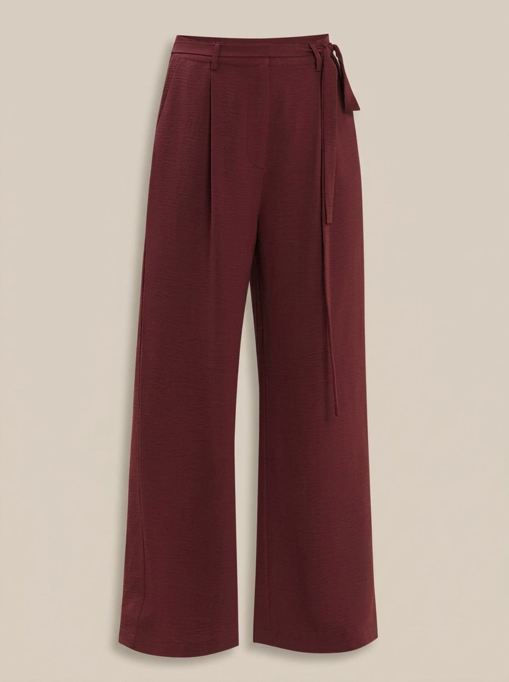 Women's High-Waist Wide-Leg Drawstring Palazzo Trousers