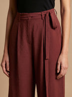 Women's High-Waist Wide-Leg Drawstring Palazzo Trousers
