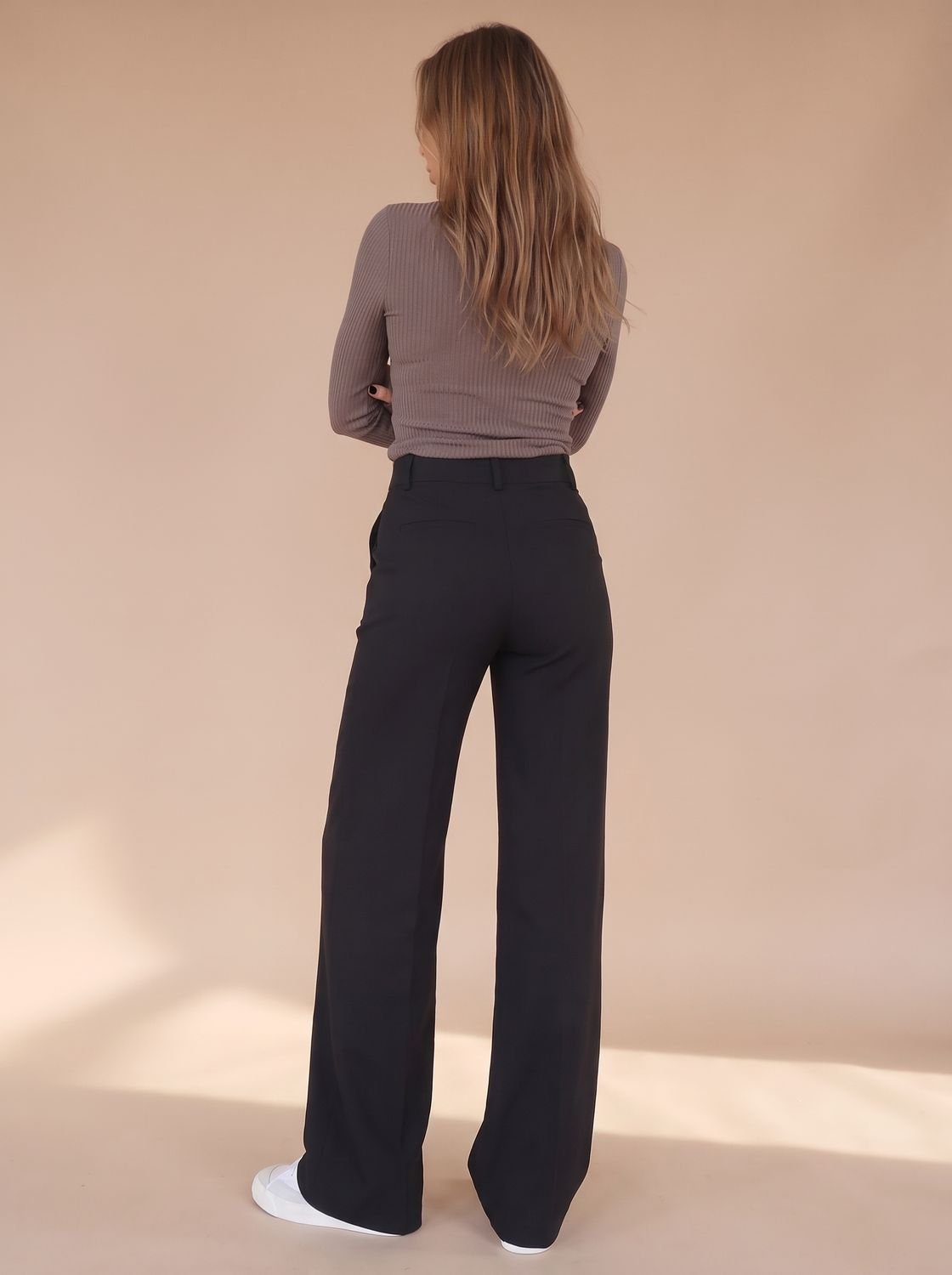 Women's High-Waist Wide-Leg Tailored Trousers