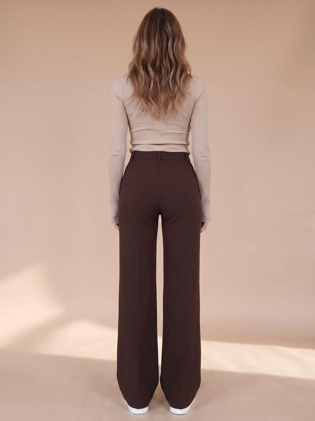 Women's High-Waist Wide-Leg Tailored Trousers